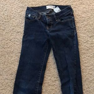 Abercrombie blue girls skinny jeans